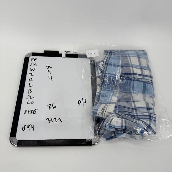 Polo Ralph Lauren Shorts Mens 36 (36x9 ACTUAL) Blue Plaid Board Short Vintage - Picture 11 of 11